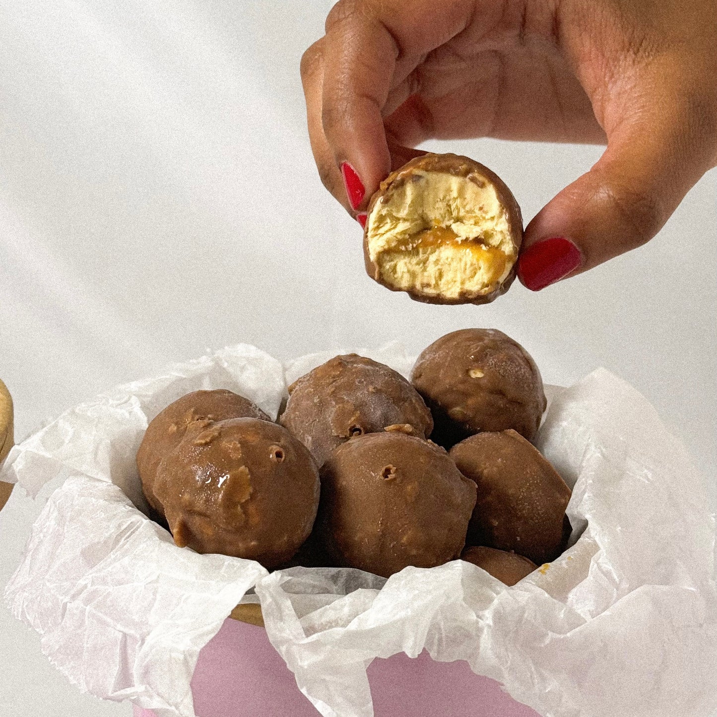 Double caramel chocolate duo